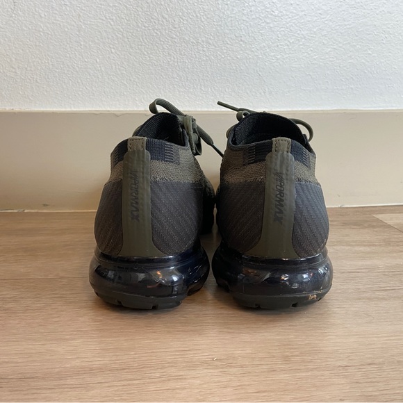 Mens Nike Air Vapormax Flyknit Shoes Cargo Khaki Green Black Sz 10.5 849558-300 - Picture 3 of 7